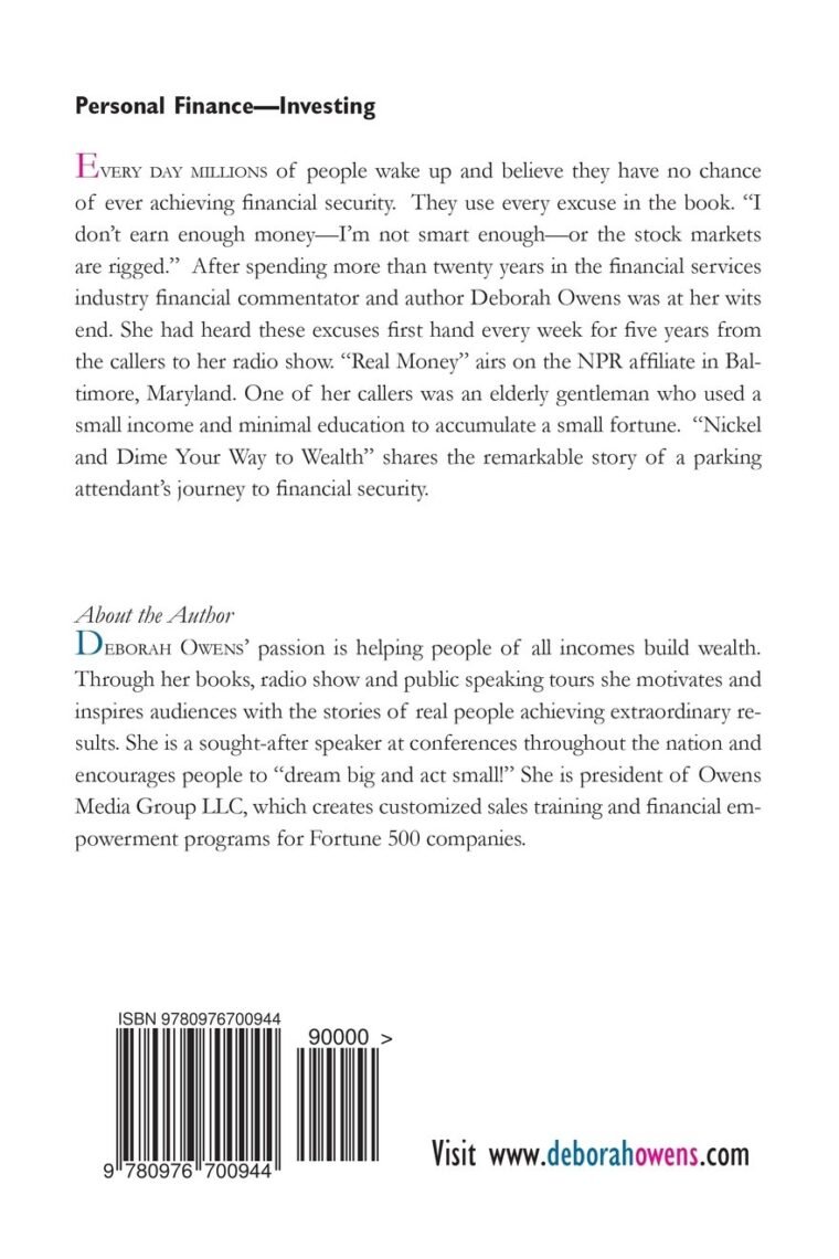 Nickel and Dime Your Way To Wealth: Wealth Building On Any Income (Anniversary Edition) - Image 2