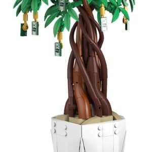 NUTCRACKER Bonsai Tree Building Block Set - Money Tree Bonsai Toy Building Kits, Plant Botanical Collection Model Building Set for Home Office Decor, Creative Gift for Women Men（1000 Piece） (Style A)