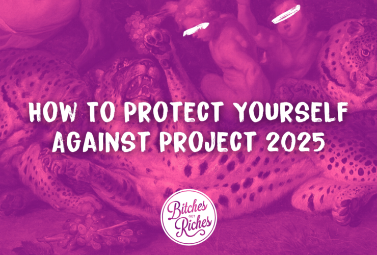 How To Protect Yourself Against Project 2025 • Bitches Get Riches