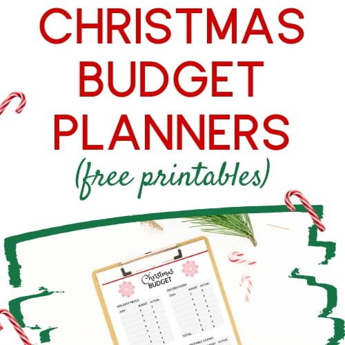 10 free Christmas budget planners