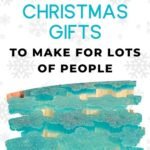 Snowflake soap to make as easy Christmas gift