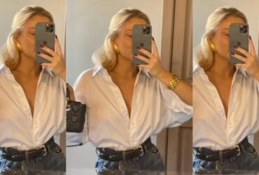 white button-down outfits
