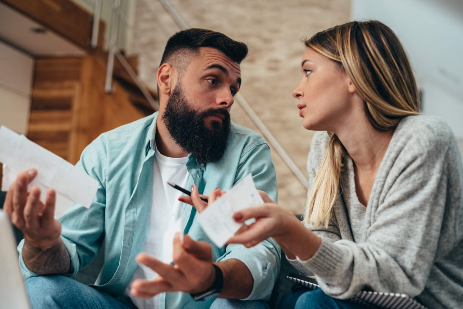 having a serious money talk